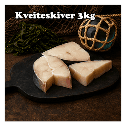 kveite i skiver