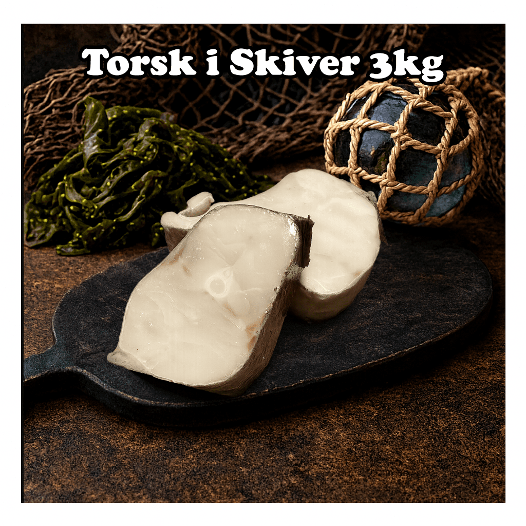 Møretorsk i skiver 3kg | Linefanget | Det nordøstlige Atlanterhavet