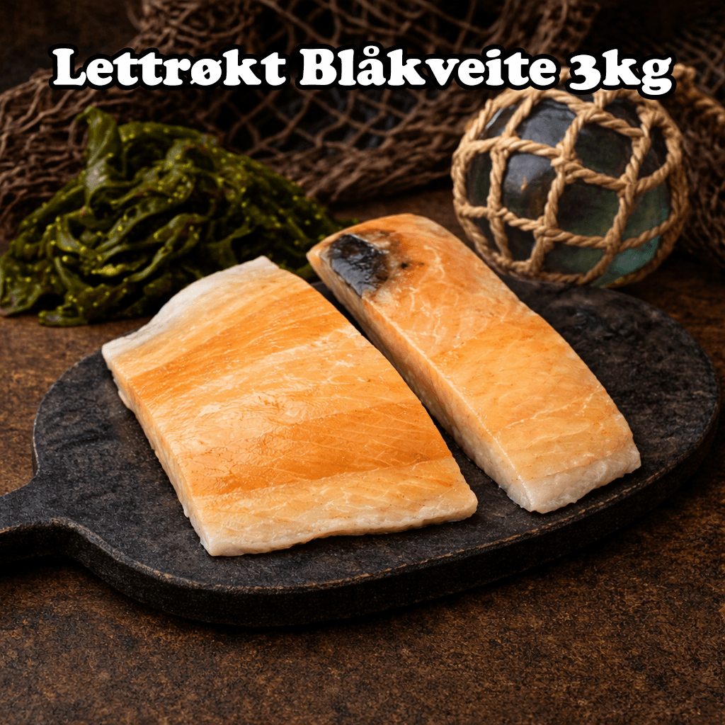 Blåkveite Lettrøykt 3kg