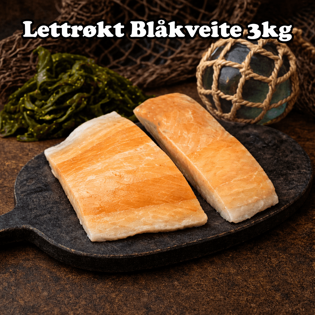 Blåkveite Lettrøykt 3kg | Linefanget | Norge